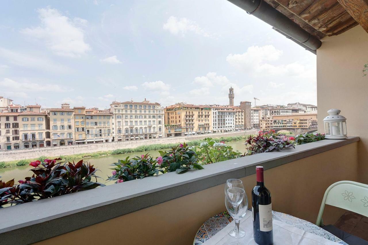 Historical Apartment Spectacular Arno View With Balcony From 12 Th Century. Florence Extérieur photo